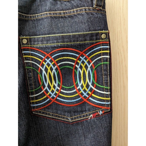 Coogi Jeans Mens Hip Hop Baggy Colorful Wild Embroidered Size 38 x 34 - Picture 8 of 16